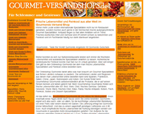 Tablet Screenshot of gourmet-versandshops.de